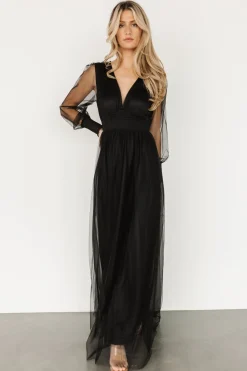 Discount Baltic Born Layla Tulle Maxi Dress | Black