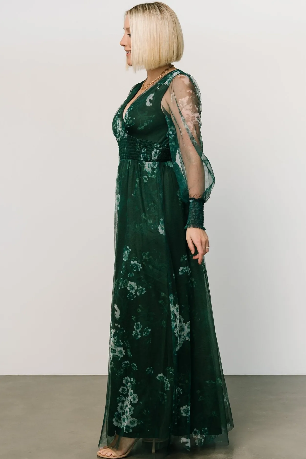 Best Baltic Born Layla Tulle Maxi Dress | Dark Green Multi DarkGreenMulti
