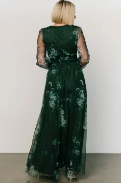 Best Baltic Born Layla Tulle Maxi Dress | Dark Green Multi DarkGreenMulti