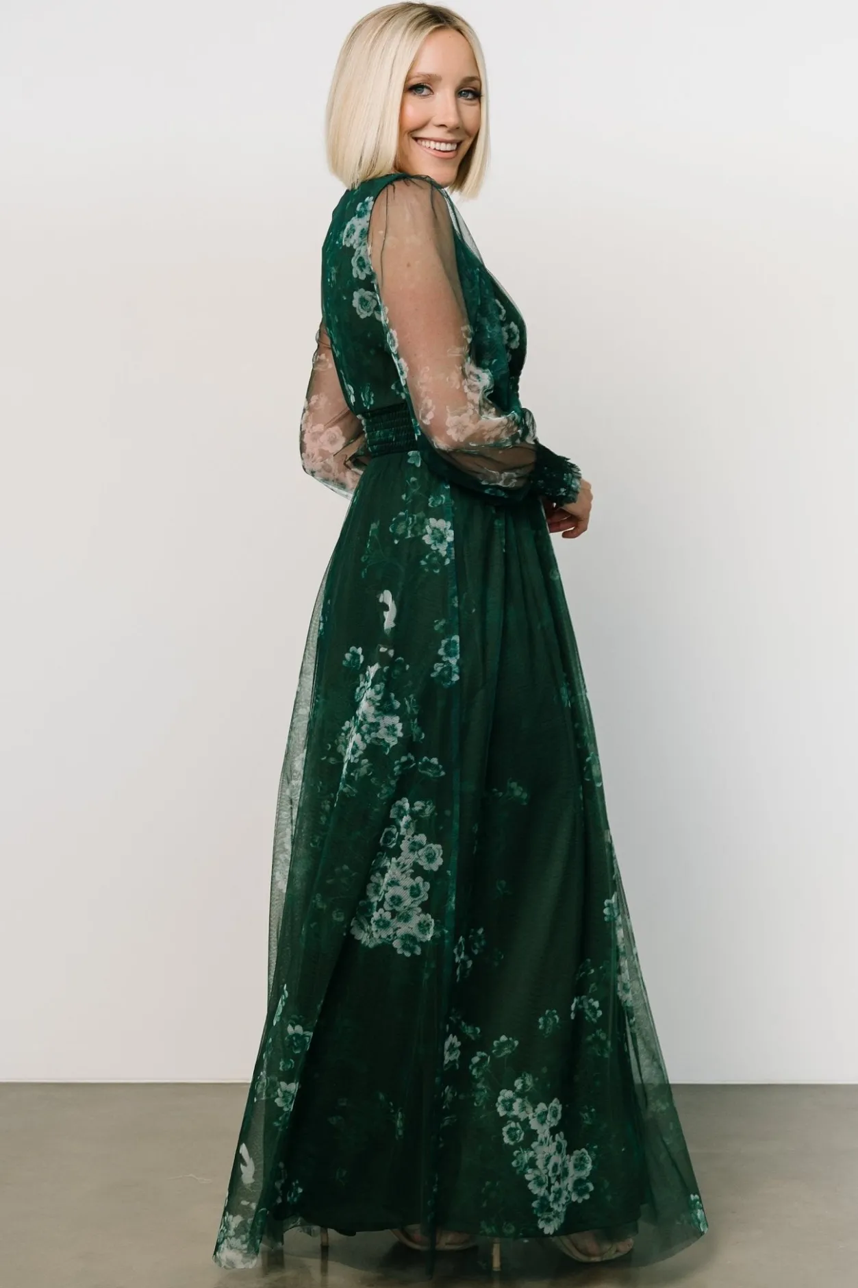 Best Baltic Born Layla Tulle Maxi Dress | Dark Green Multi DarkGreenMulti