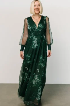 Best Baltic Born Layla Tulle Maxi Dress | Dark Green Multi DarkGreenMulti