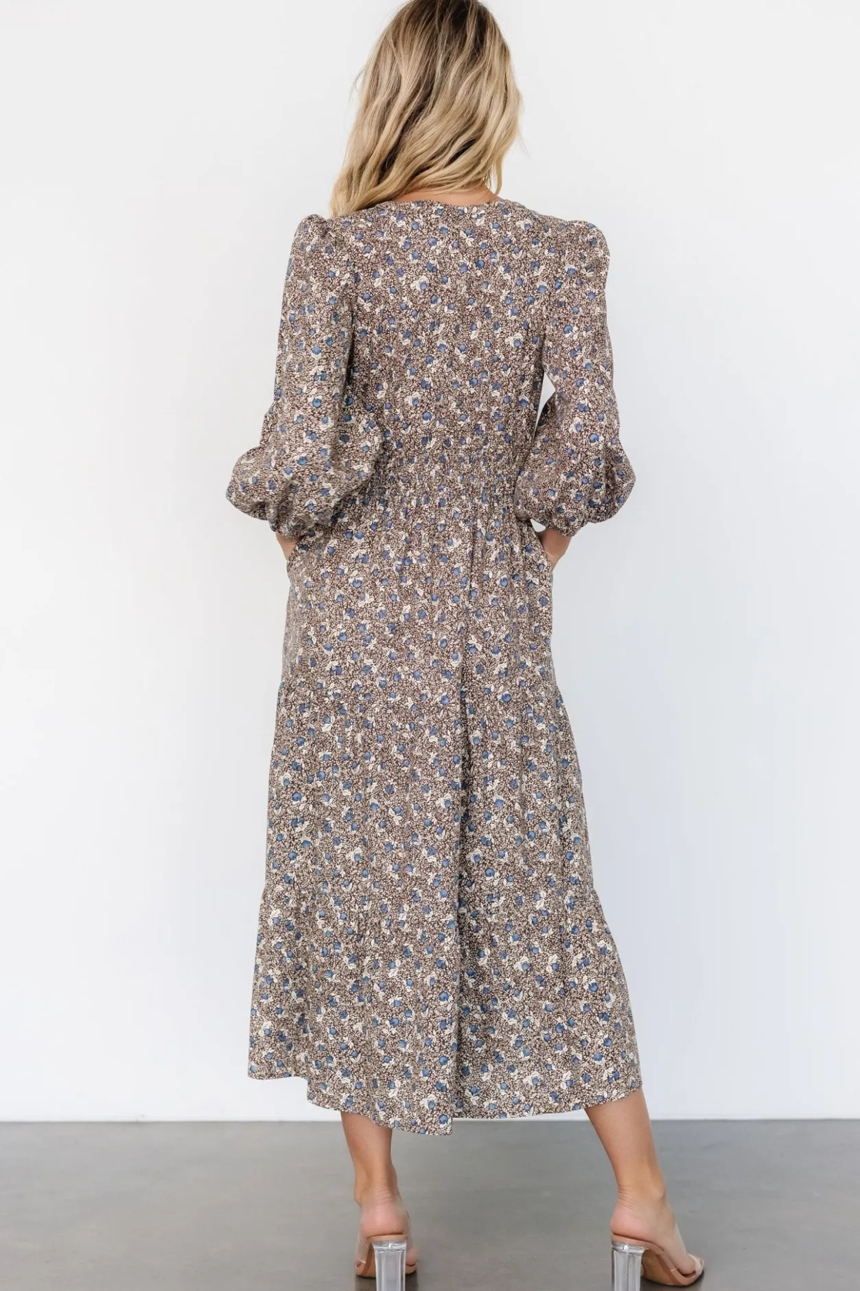 Hot Baltic Born Leona Dress | Brown + Blue Multi Brown+BlueMulti