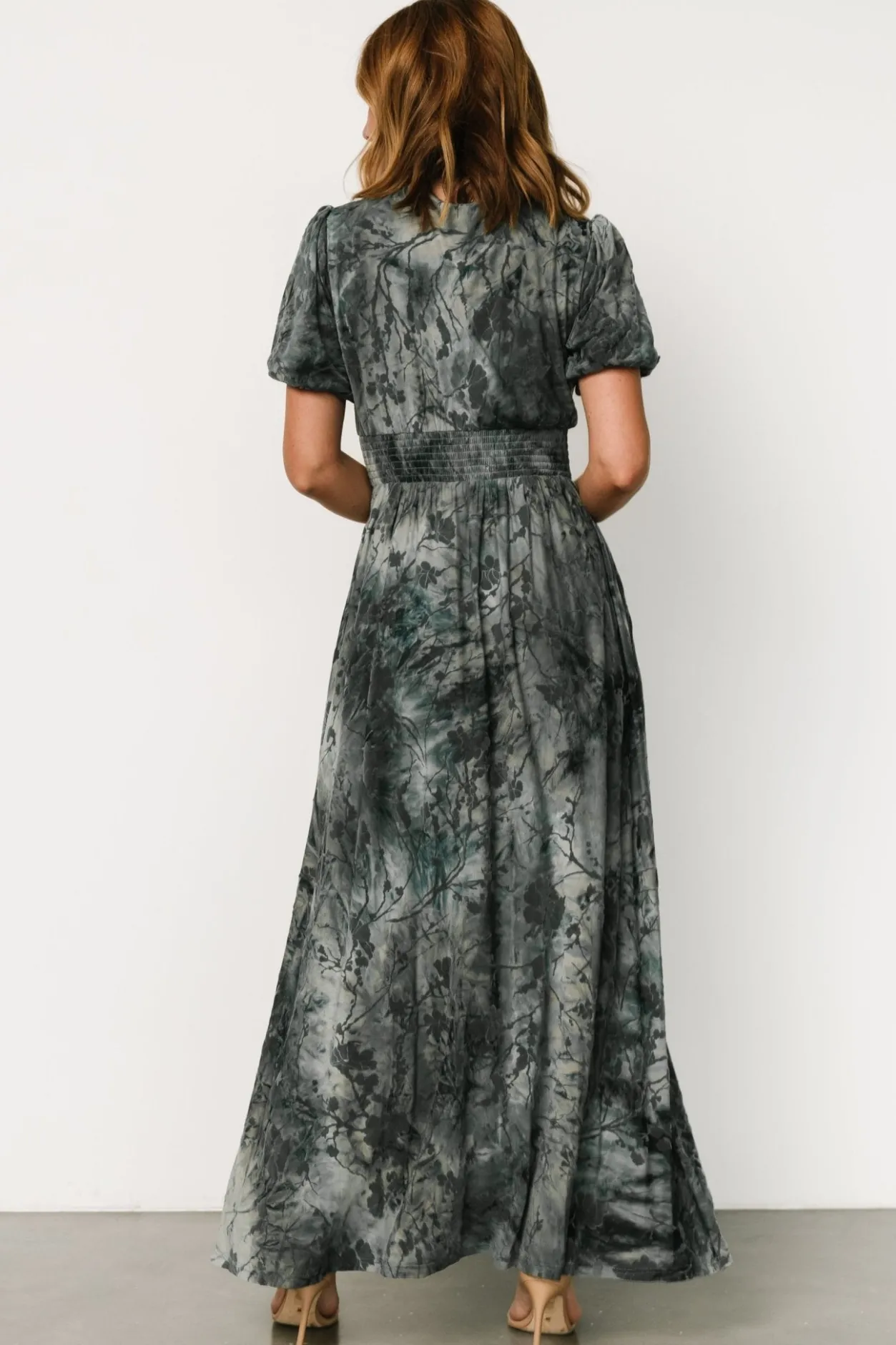 Online Baltic Born Leslie Velvet Maxi Dress | Slate Blue SlateBlue