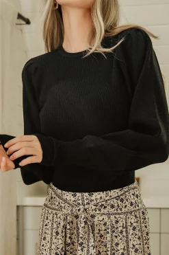 Outlet Baltic Born Lilou Rib Knit Sweater | Black