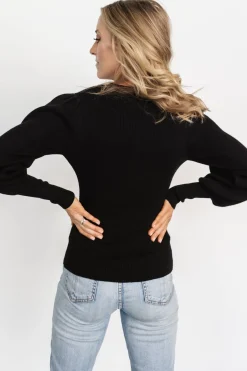 Outlet Baltic Born Lilou Rib Knit Sweater | Black