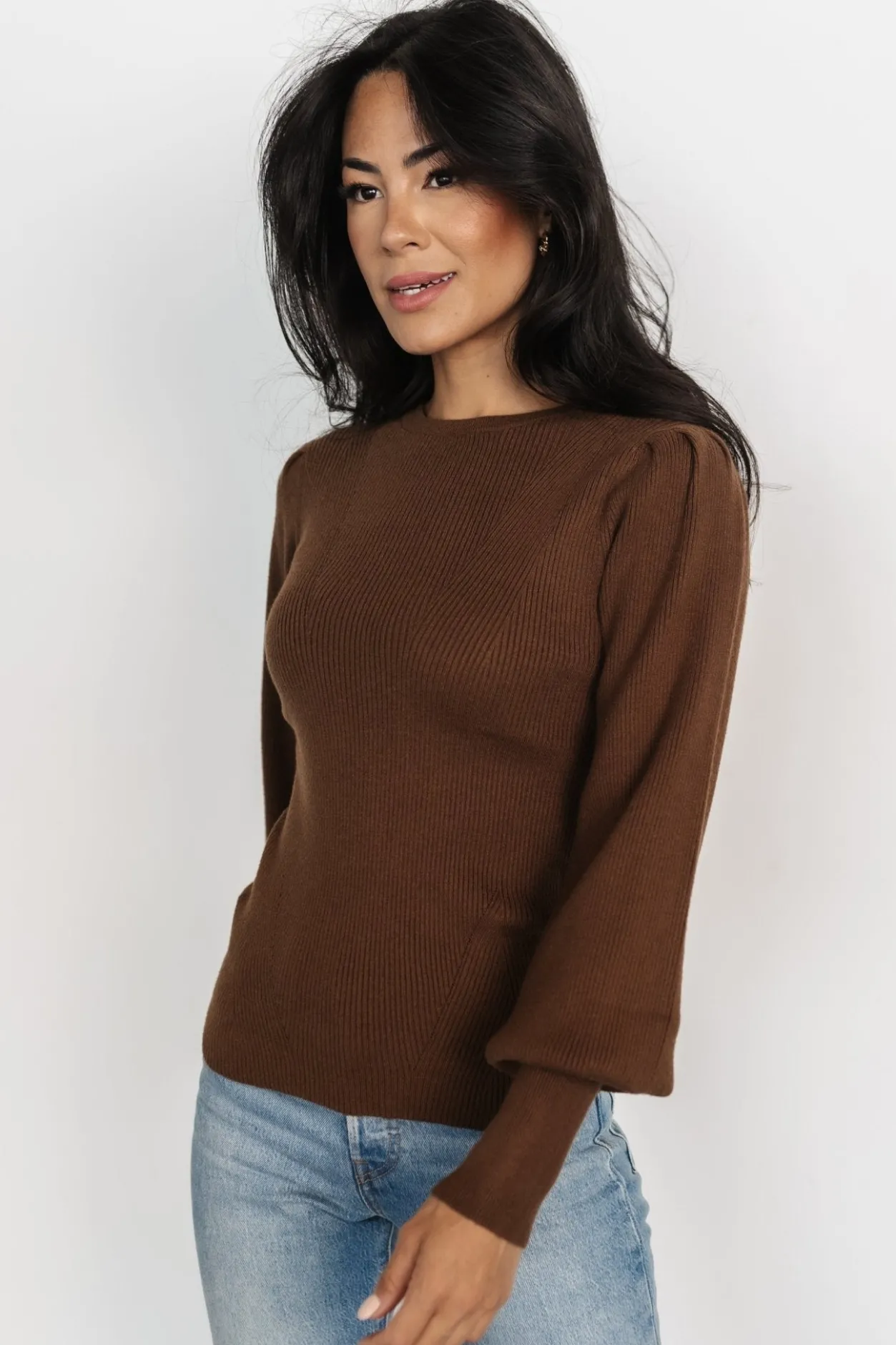 Fashion Baltic Born Lilou Rib Knit Sweater | Brown