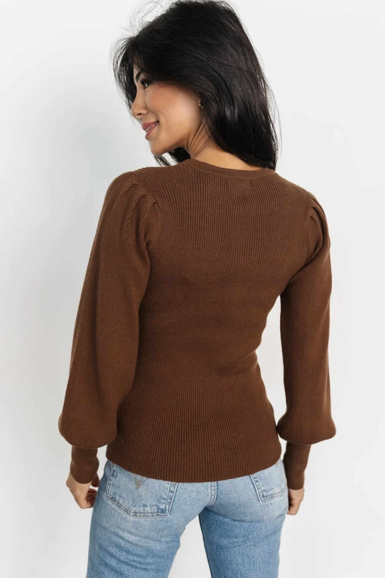 Fashion Baltic Born Lilou Rib Knit Sweater | Brown