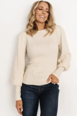 Hot Baltic Born Lilou Rib Knit Sweater | Ivory