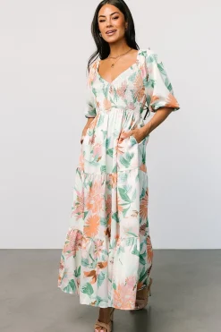 New Baltic Born Lina Satin Dress | Multi Print MultiPrint