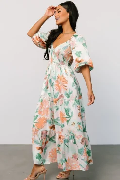 New Baltic Born Lina Satin Dress | Multi Print MultiPrint