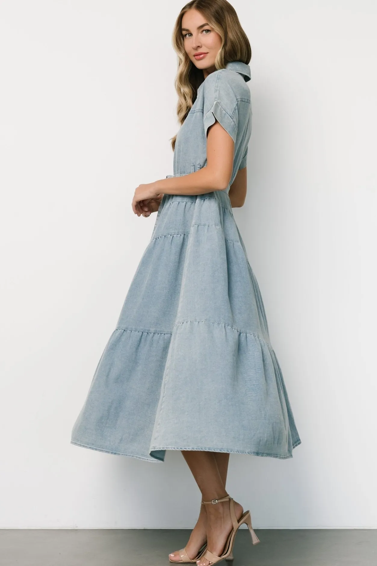 Discount Baltic Born Logan Button Up Dress | Denim
