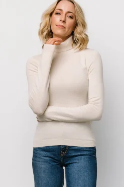 New Baltic Born Lorelai Turtleneck Sweater Top | Cream