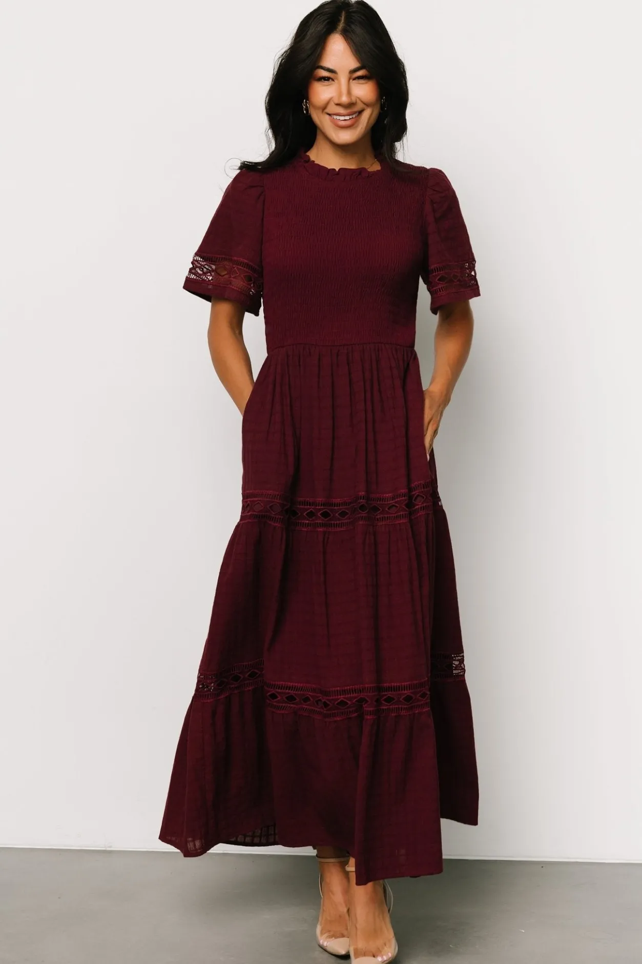 New Baltic Born Loveland Geo Lace Maxi Dress | Mulberry
