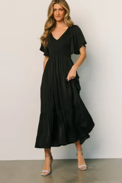 Best Baltic Born Lovell Smocked Midi Dress | Black