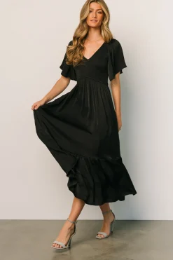 Best Baltic Born Lovell Smocked Midi Dress | Black