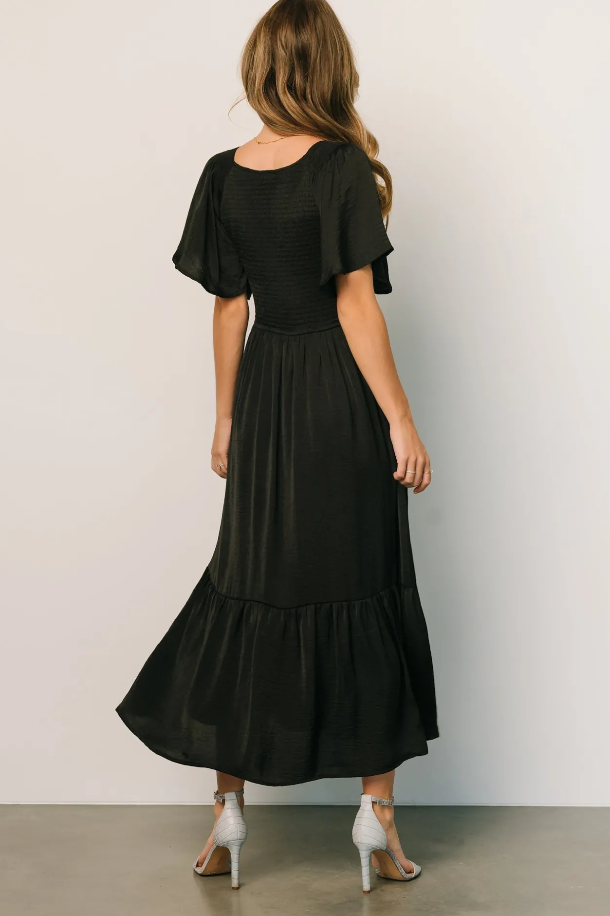 Best Baltic Born Lovell Smocked Midi Dress | Black