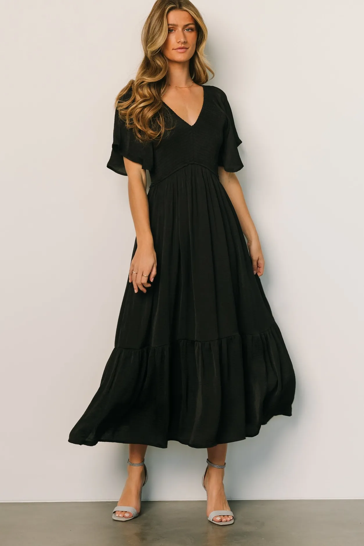 Best Baltic Born Lovell Smocked Midi Dress | Black