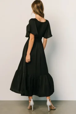 Best Baltic Born Lovell Smocked Midi Dress | Black