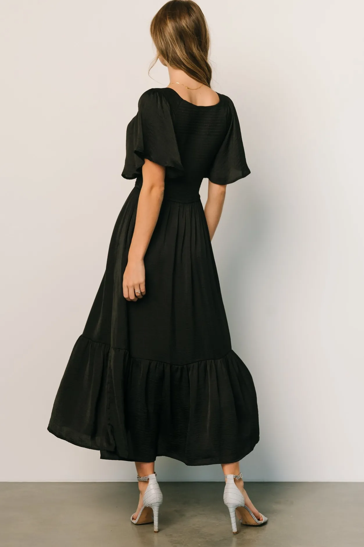Best Baltic Born Lovell Smocked Midi Dress | Black
