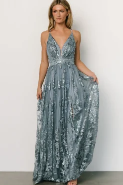 Best Baltic Born Lucienne Shimmer Maxi Gown | Blue