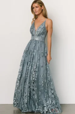 Best Baltic Born Lucienne Shimmer Maxi Gown | Blue