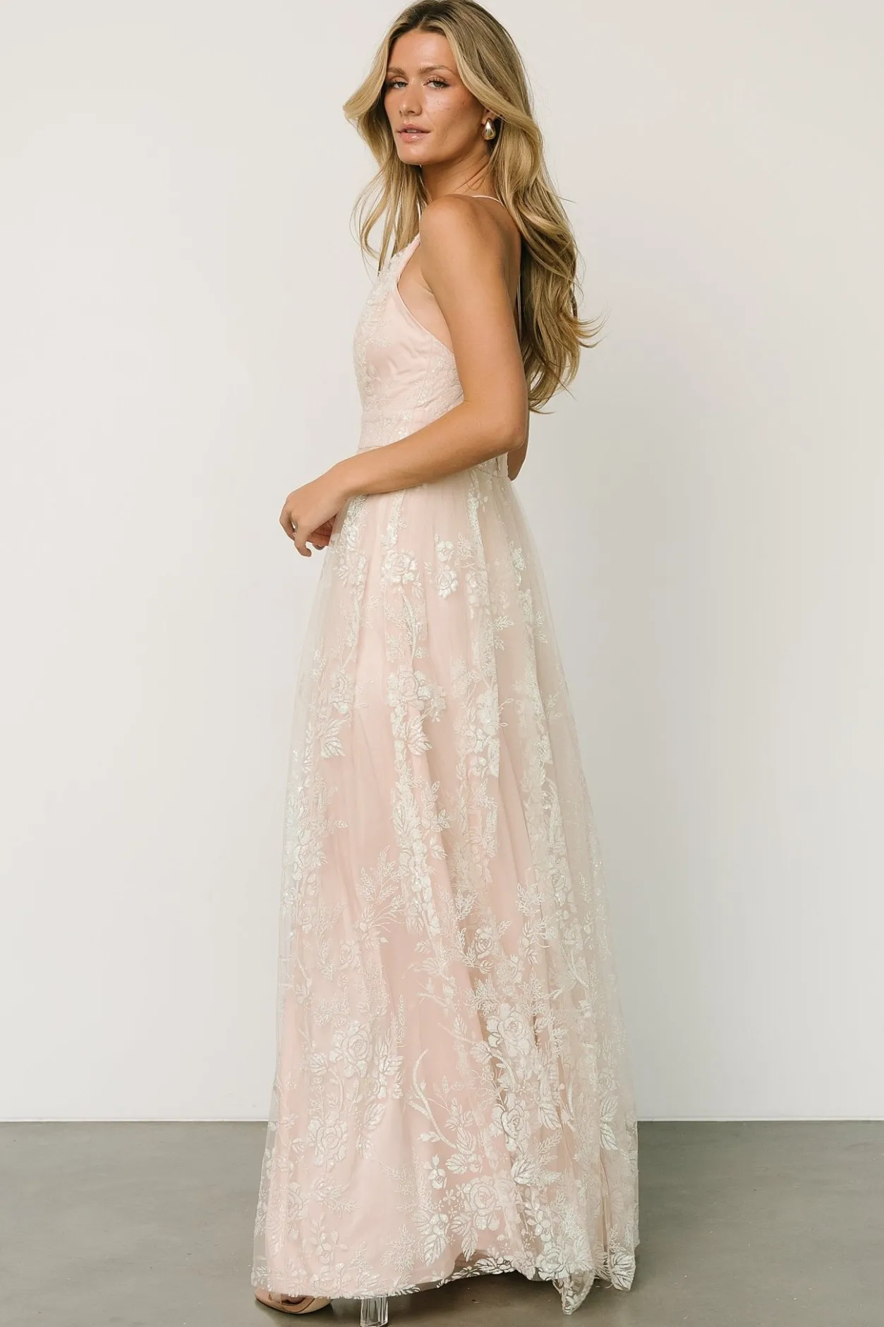Sale Baltic Born Lucienne Shimmer Maxi Gown | Ivory