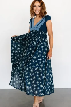 Fashion Baltic Born Lucille Maxi Dress | Dark Blue Floral DarkBlueFloral