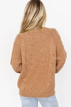 Online Baltic Born Lukas Cable Knit Sweater | Camel