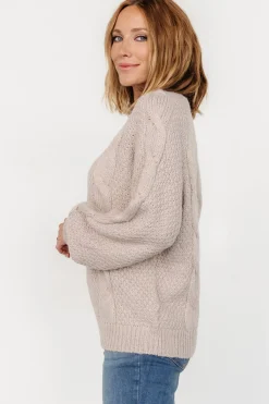 Discount Baltic Born Lukas Cable Knit Sweater | Natural