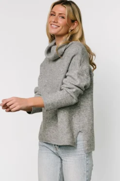 New Baltic Born Lyon Turtleneck Sweater | Gray