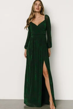 Hot Baltic Born Mable Velvet Maxi Dress | Green
