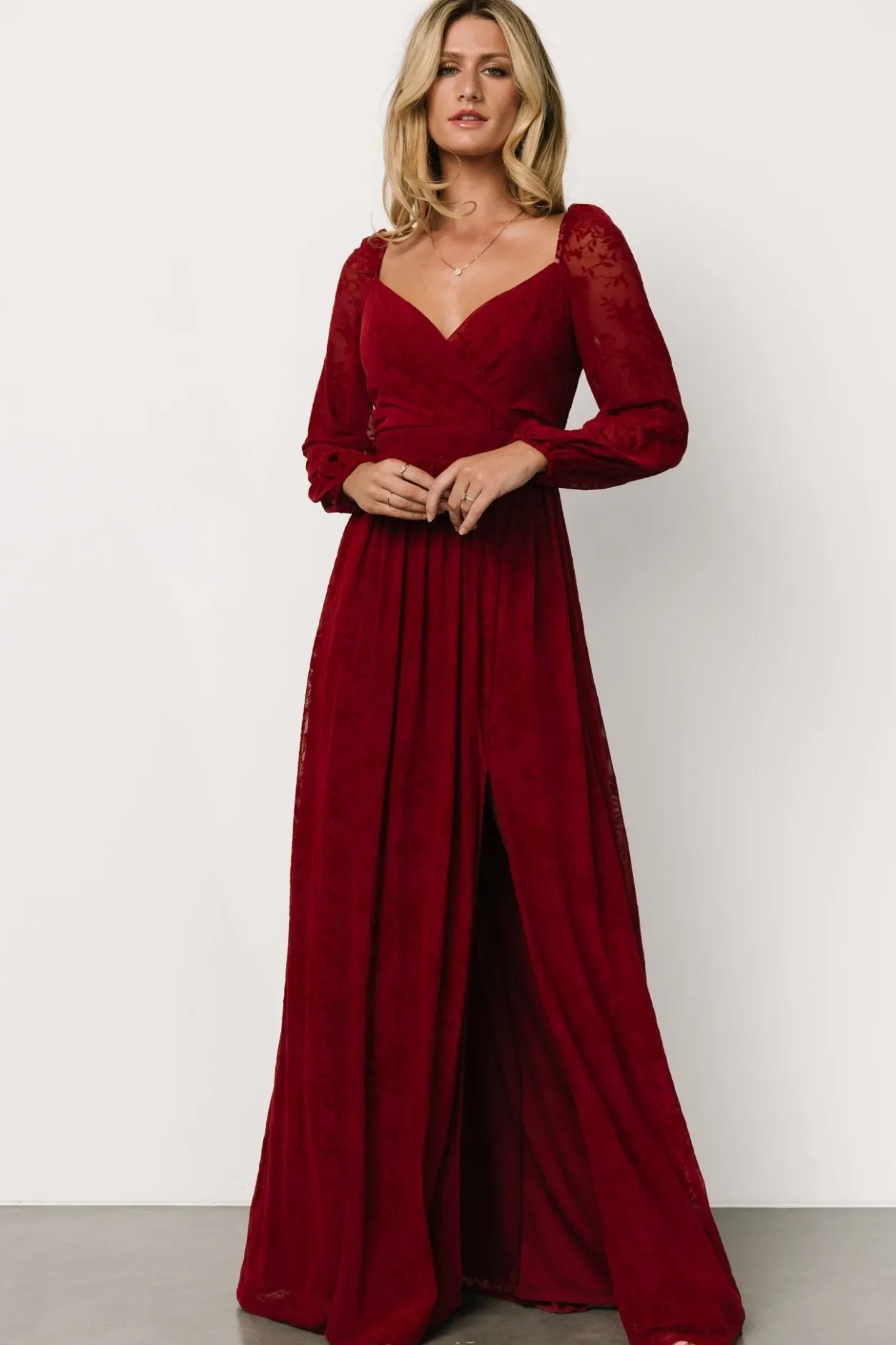 Best Baltic Born Mable Velvet Maxi Dress | Crimson