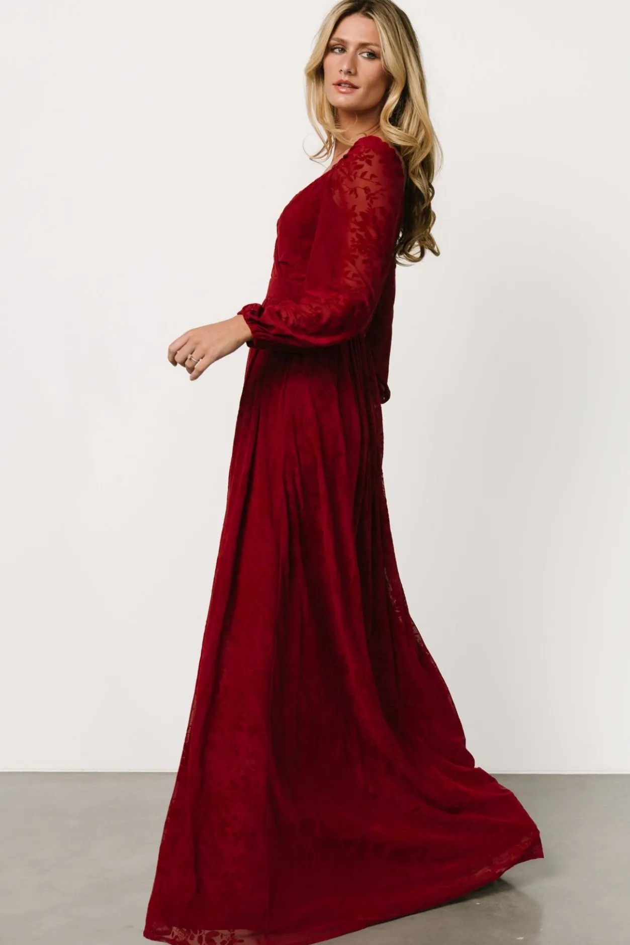 Best Baltic Born Mable Velvet Maxi Dress | Crimson