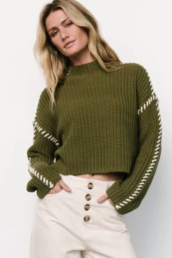 Clearance Baltic Born Madden Knit Sweater | Olive