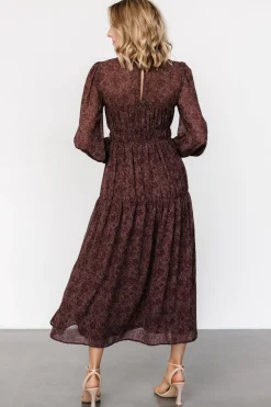 New Baltic Born Madelyn Maxi Dress | Brown Floral BrownFloral