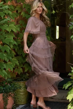 Best Baltic Born Magdalena Tulle Maxi Dress | Mink
