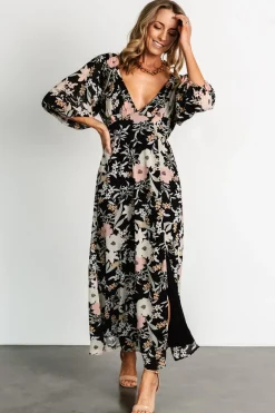 Outlet Baltic Born Maisie Maxi Dress | Black Floral BlackFloral