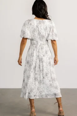 Best Baltic Born Makenna Midi Dress | Off White Print OffWhitePrint