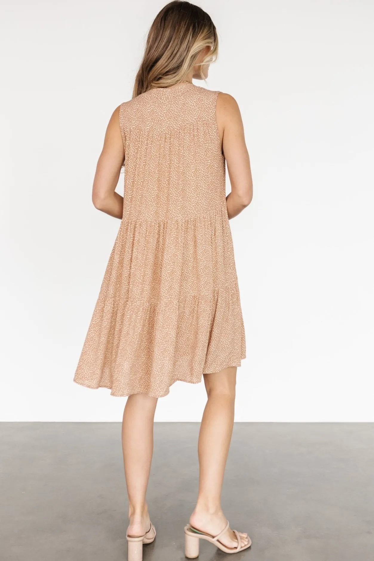Discount Baltic Born Malone Button Down Short Dress | Camel