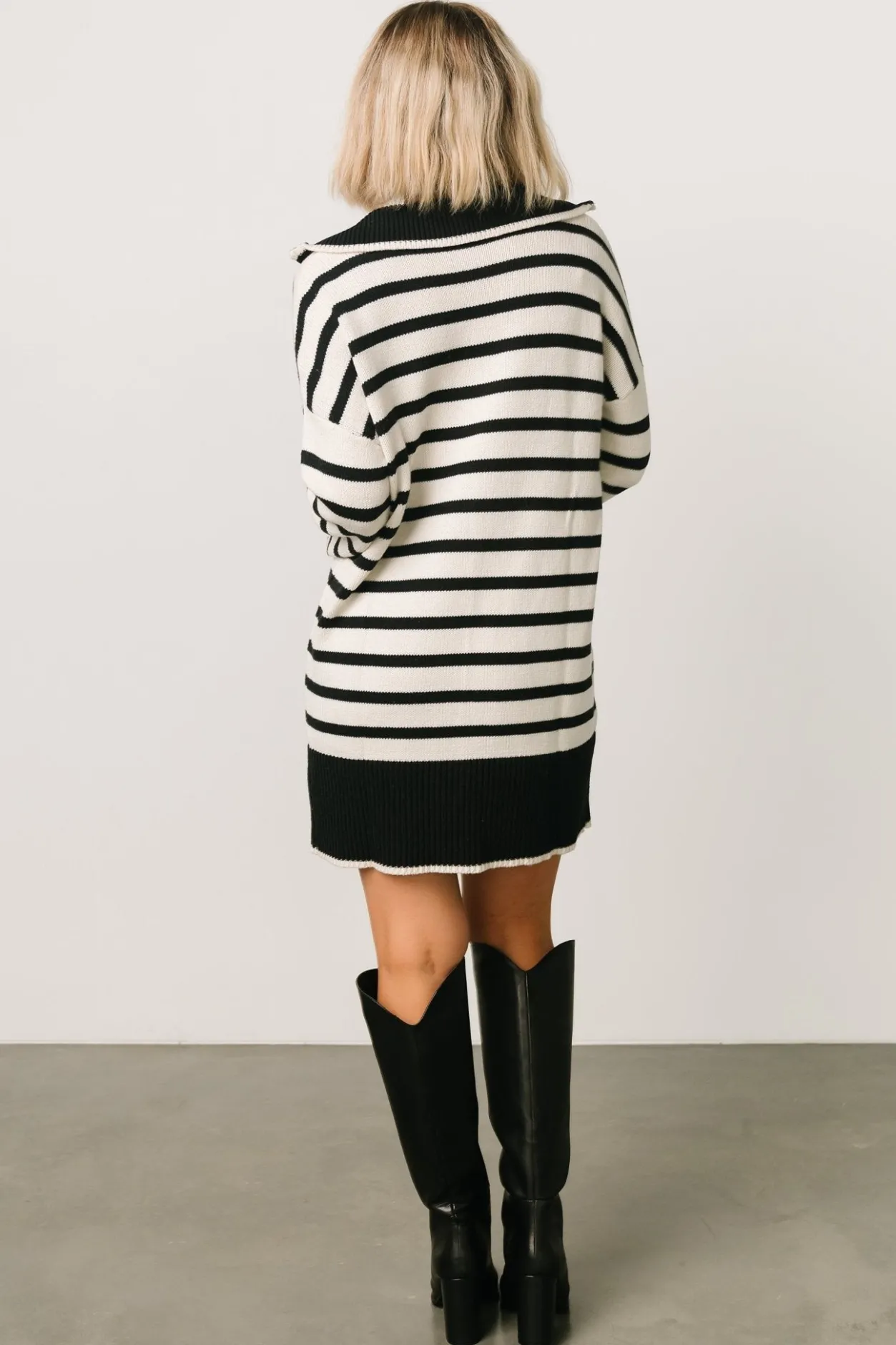 Fashion Baltic Born Manon Sweater Dress | Black Stripe BlackStripe
