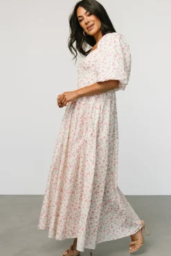 Hot Baltic Born Marguerite Maxi Dress | Cream Floral CreamFloral