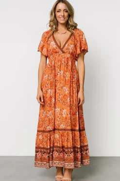 Best Baltic Born Marietta Maxi Dress | Orange Floral OrangeFloral