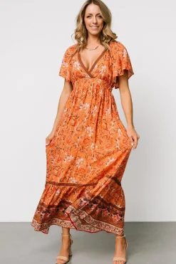 Best Baltic Born Marietta Maxi Dress | Orange Floral OrangeFloral