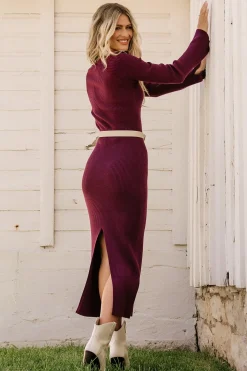 Best Baltic Born Marika Ribbed Dress | Wine