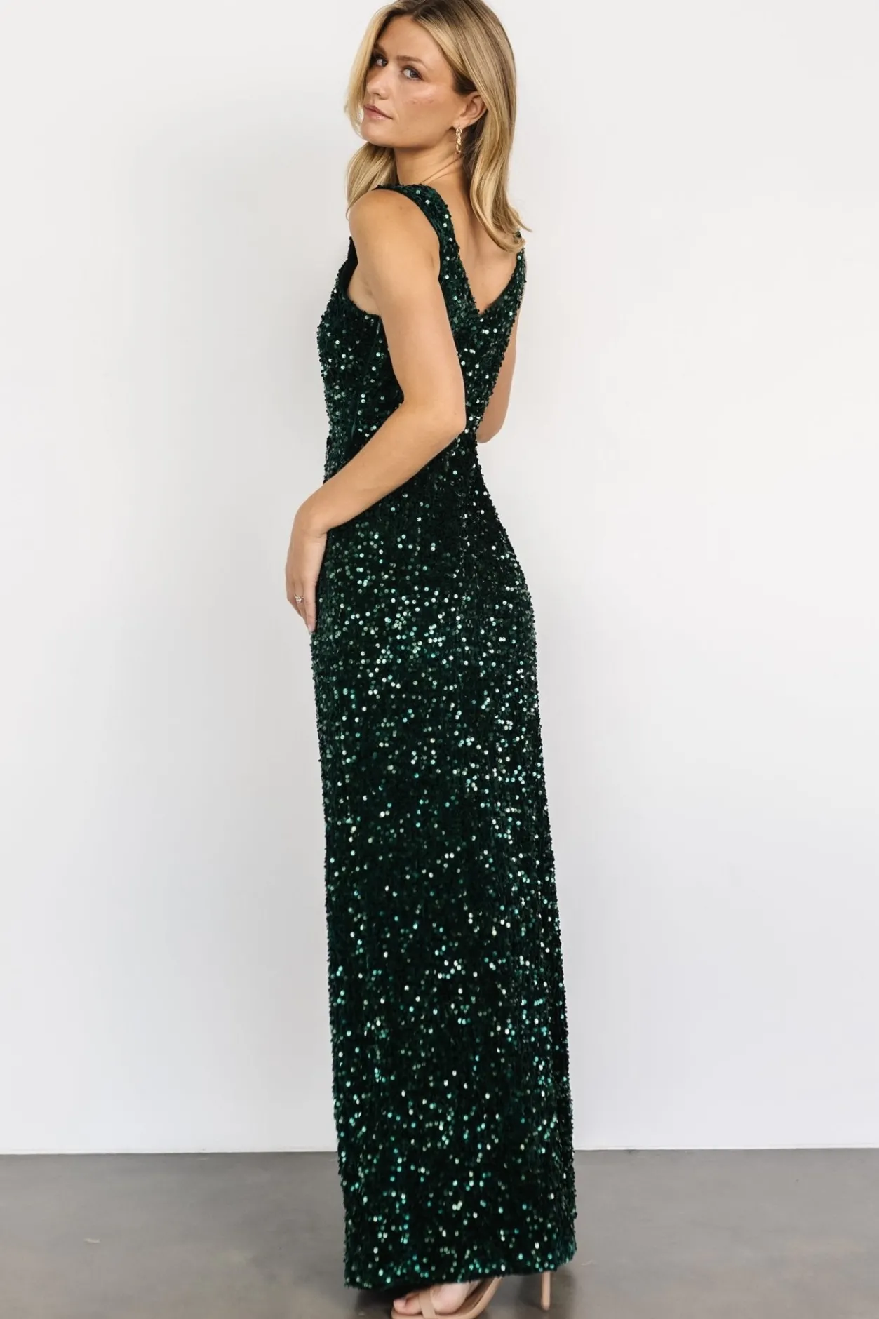 Outlet Baltic Born Marilyn Sequin Maxi Gown | Emerald