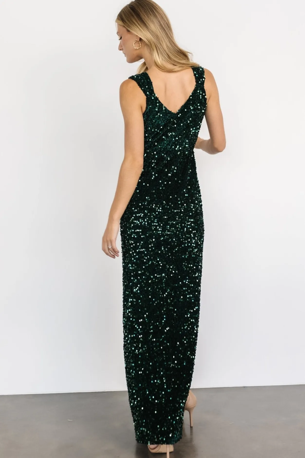 Outlet Baltic Born Marilyn Sequin Maxi Gown | Emerald