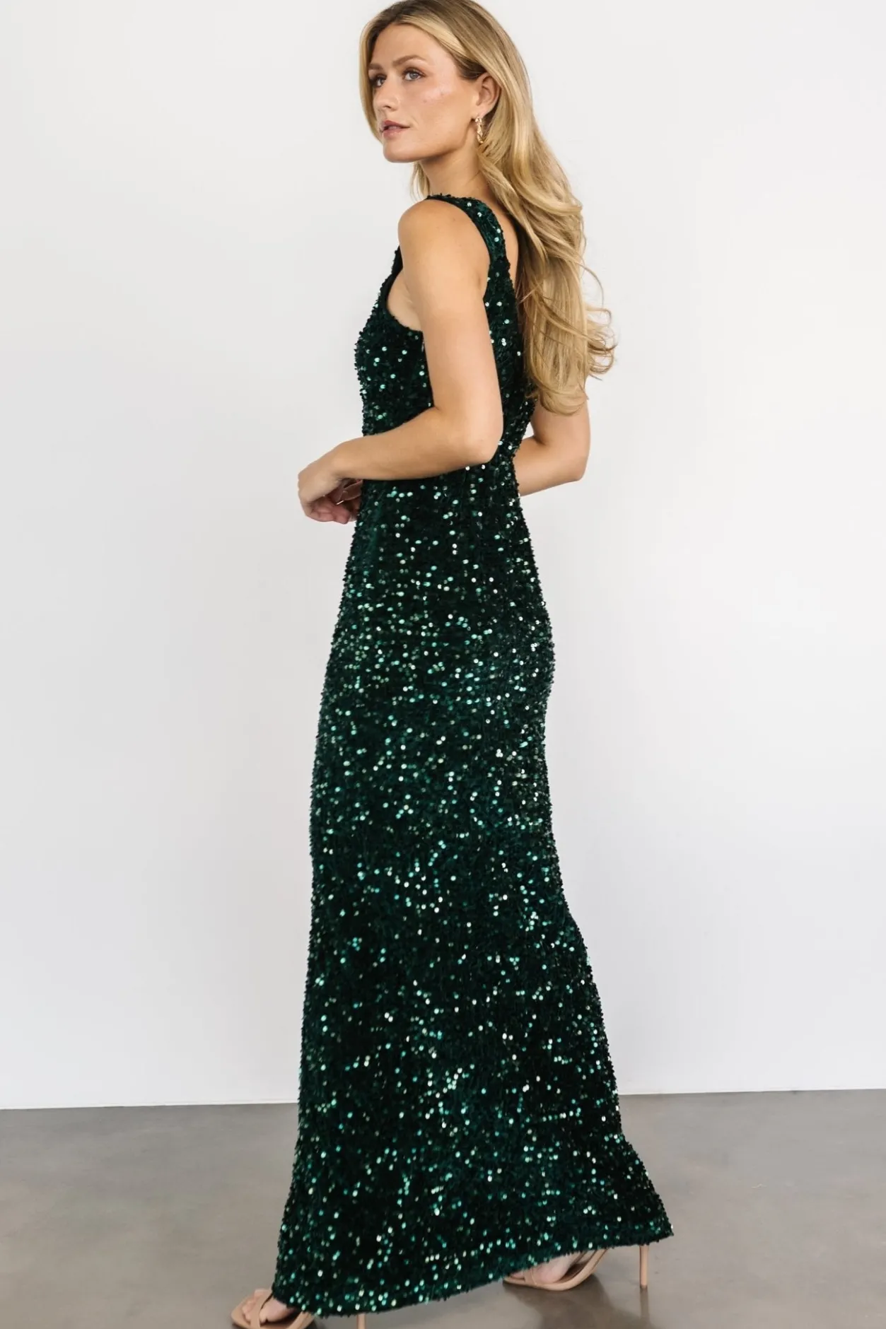 Outlet Baltic Born Marilyn Sequin Maxi Gown | Emerald