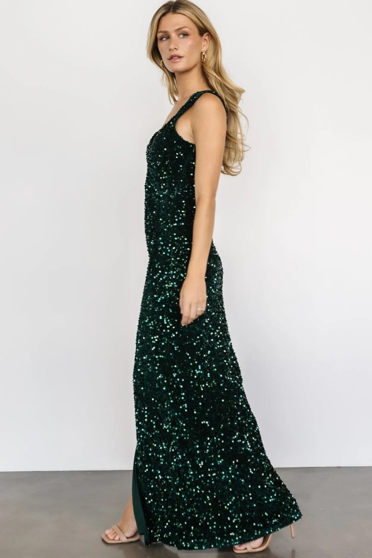 Outlet Baltic Born Marilyn Sequin Maxi Gown | Emerald