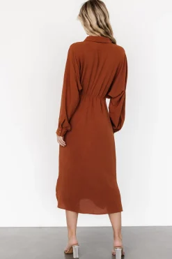 Fashion Baltic Born Marla Button Dress | Copper
