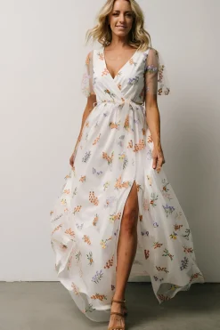 Hot Baltic Born Marseille Embossed Maxi Dress | Meadow Floral MeadowFloral